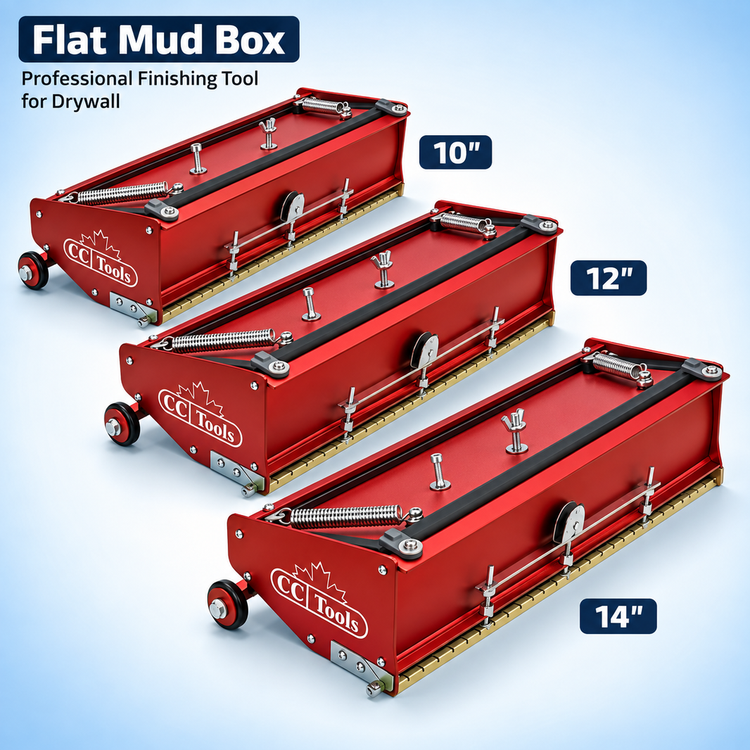 Flat Mud Box 10", 12", 14"