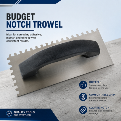 Notch Trowel 9"x4" (Budget)