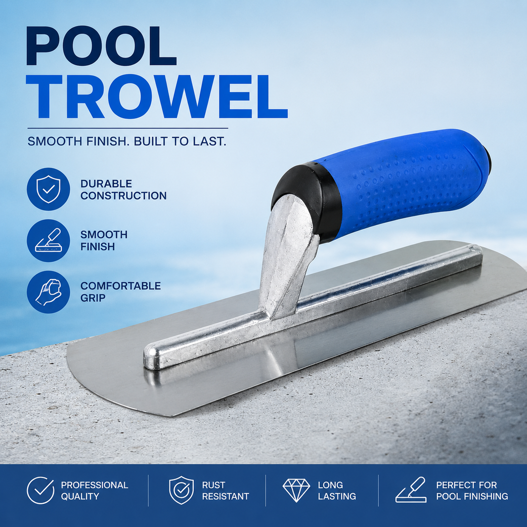 Pool Trowel (Blue Handle)