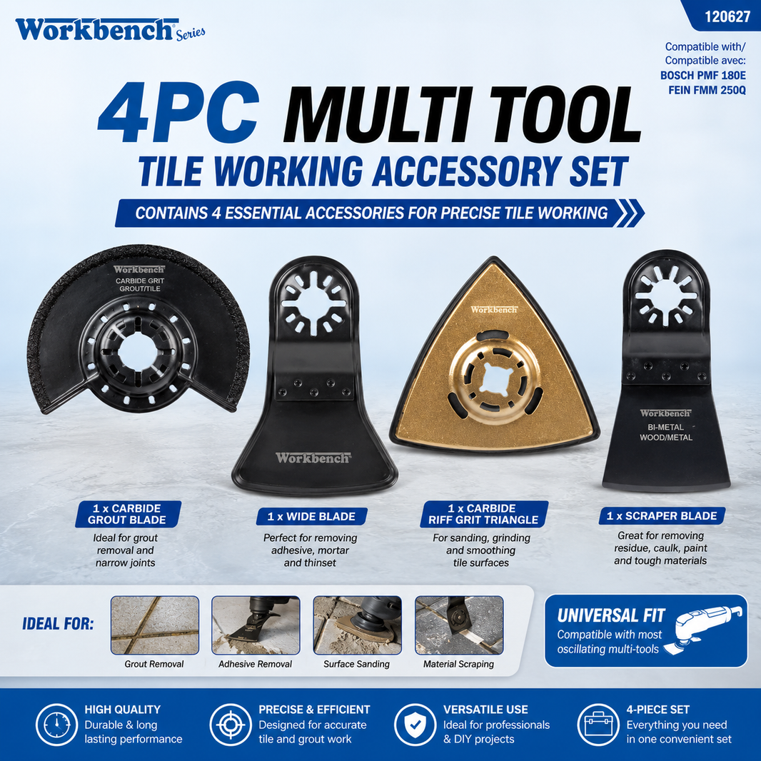 4PC Multi Tool Tile Working Accessory Set