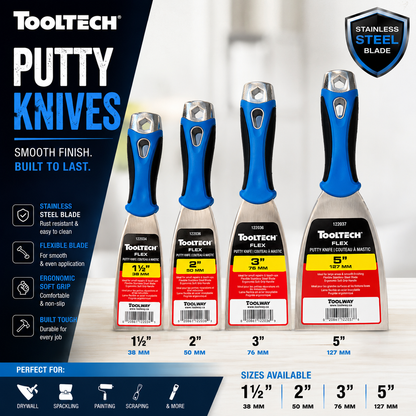 Putty Knife - True Flex SS -Plastic Handle