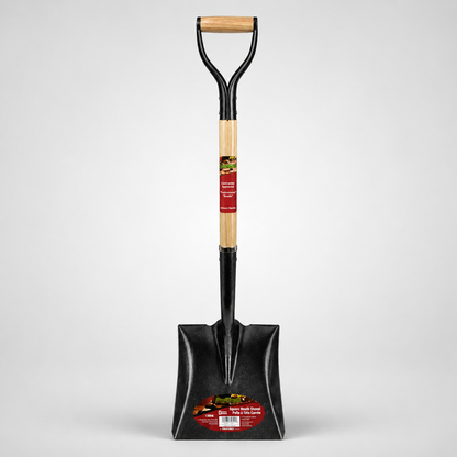 Shovel Square Mouth 38in x 9-1/3in Blade Wood D-Handle