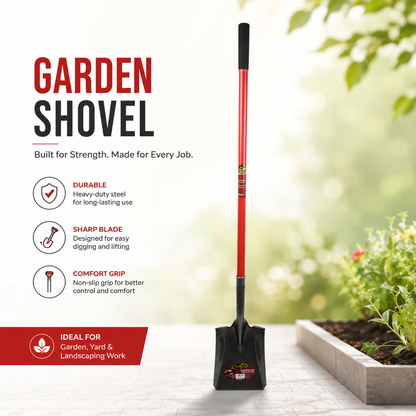 Shovel Square Mouth 59in x 9-1/3in Blade Fiberglass L-Handle