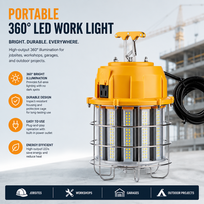 Portable 360° LED Work Light