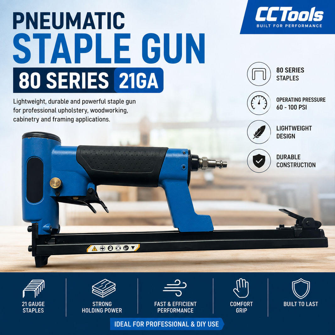 Pneumatic Staple Gun 80 Series 21ga