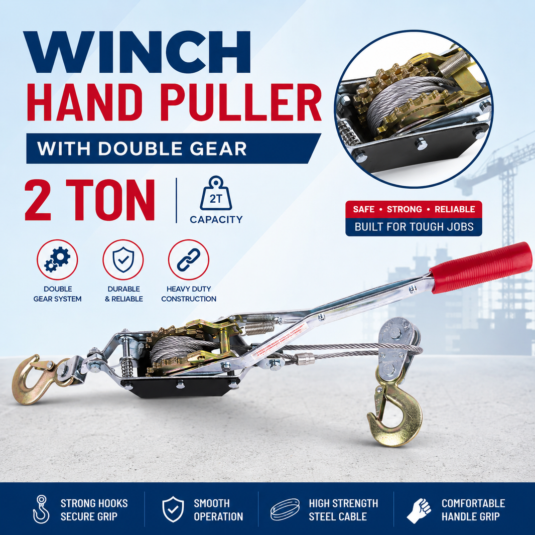 Winch Hand Puller With Double Gear 2 Ton