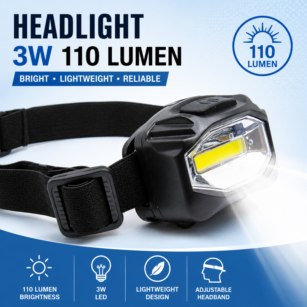 Headlight 3W 110 Lumen