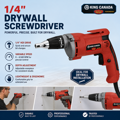 1/4'' DRYWALL SCREWDRIVER