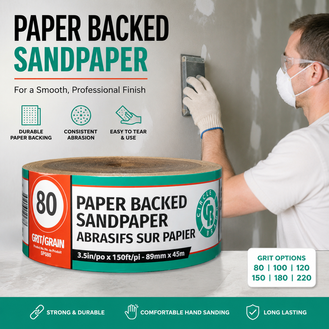 Paper Backed Sandpaper Roll