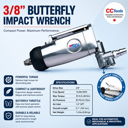 3/8” BUTTERFLY IMPACT WRENCH